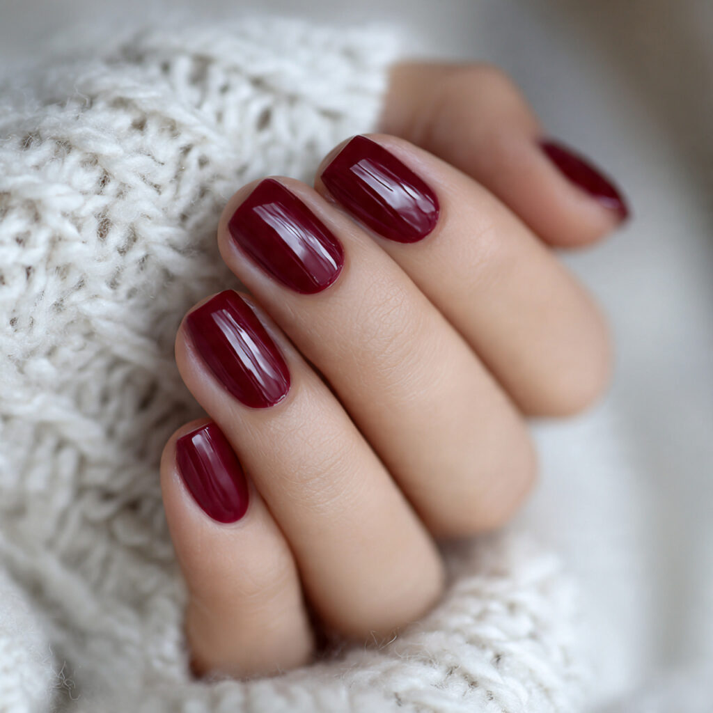 short january nails look neat with this