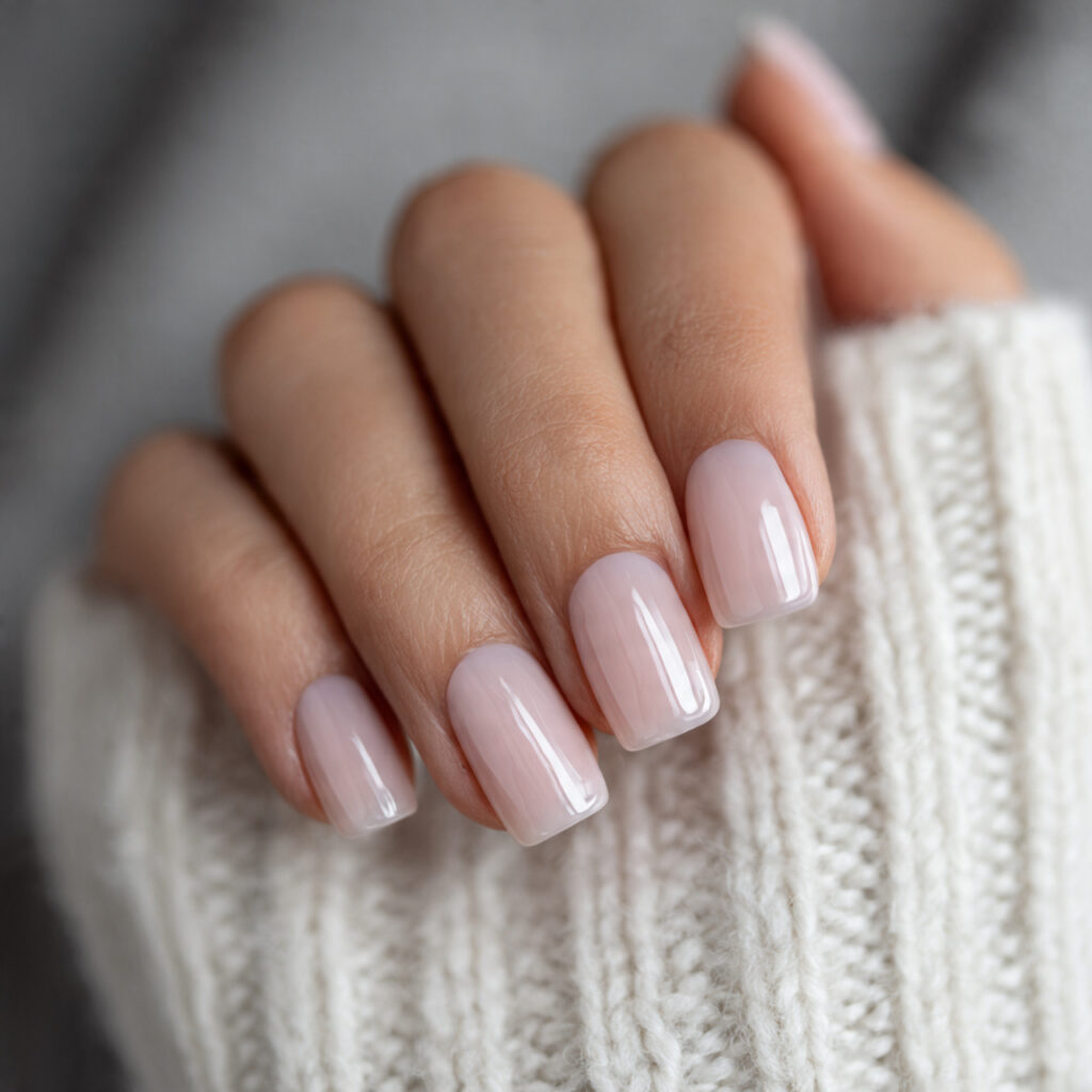 short square nails offer a clean and