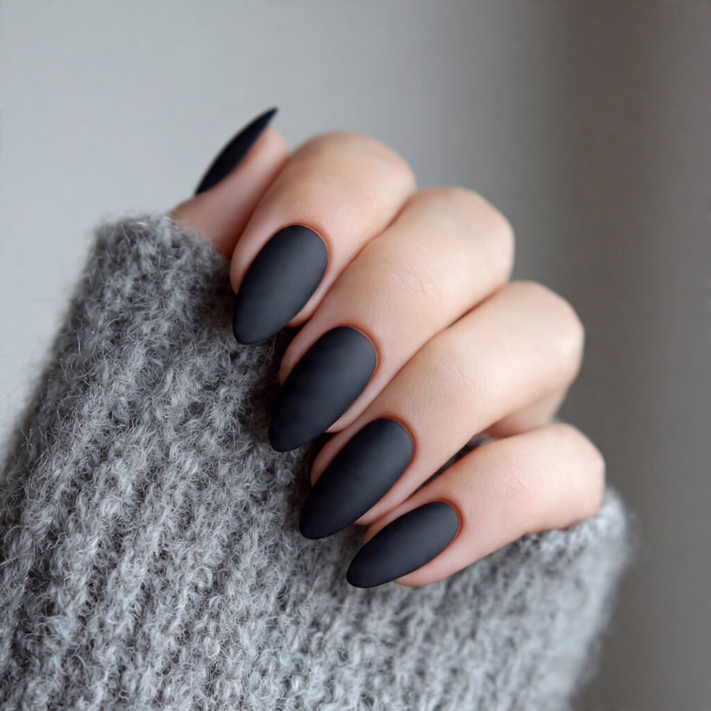 smooth matte clean nails