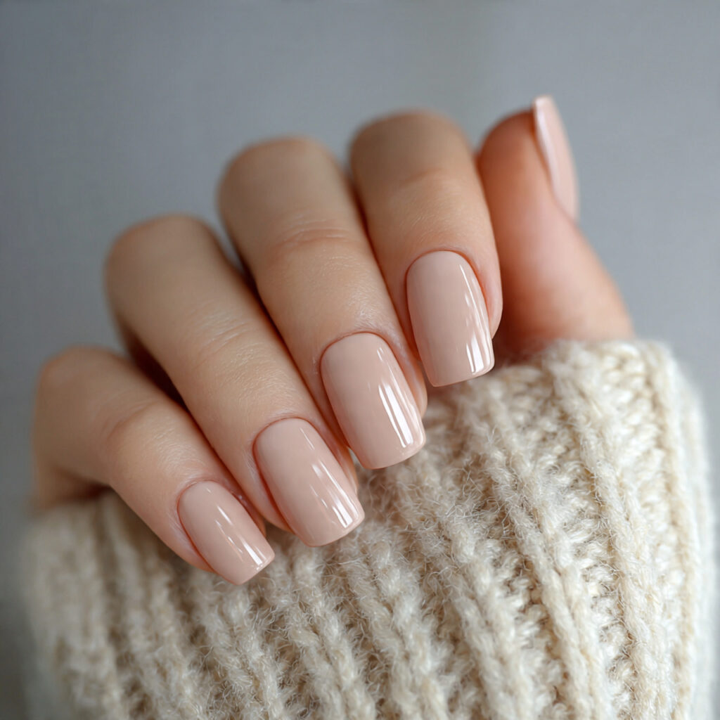 soft beige nails are trending in 2026