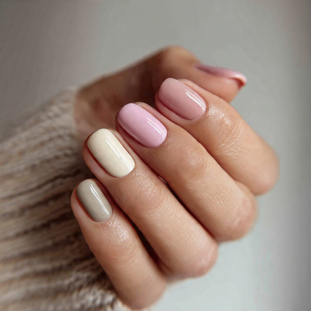 soft blended neutrals combine multiple gentle tones