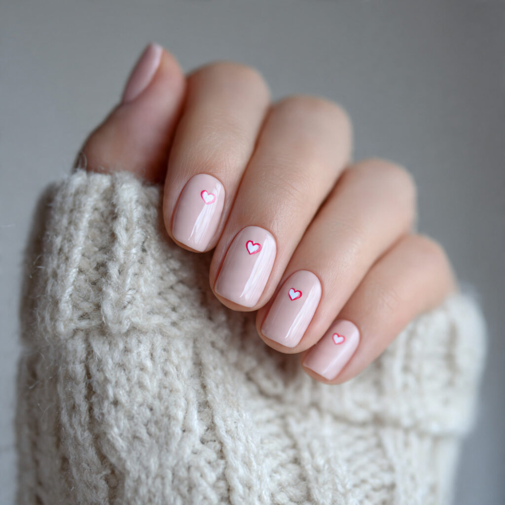 29 Dainty Valentine Nail Designs for a Soft Romantic Look 7 soft blush valentine nails create warmth and