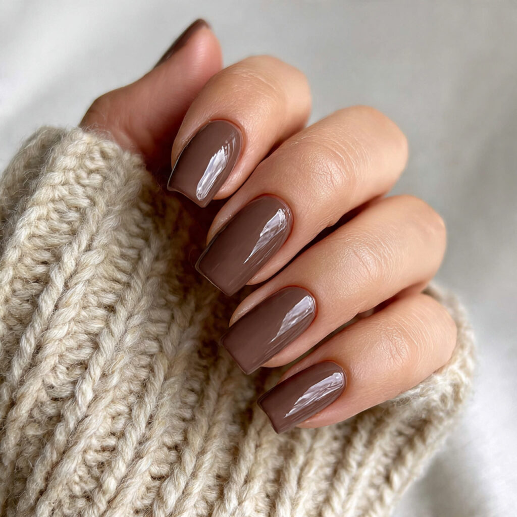 soft brown nails are trending in 2026