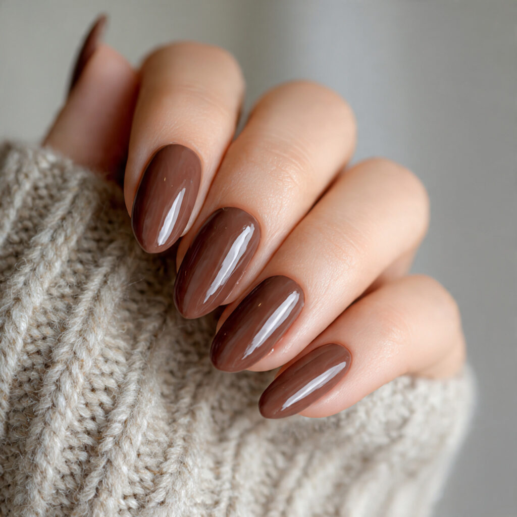 soft cocoa cozy february nails bring richness