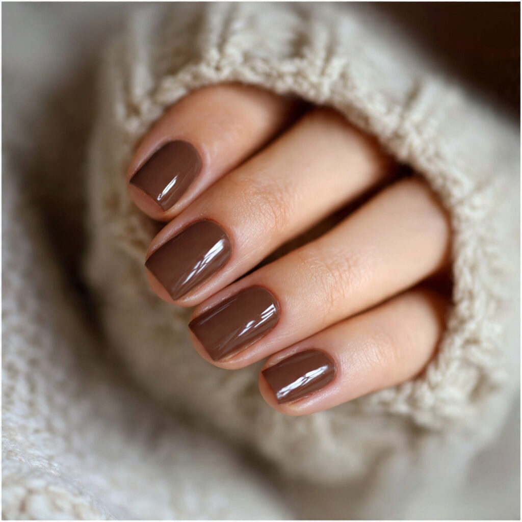 soft cocoa tones bring gentle richness to