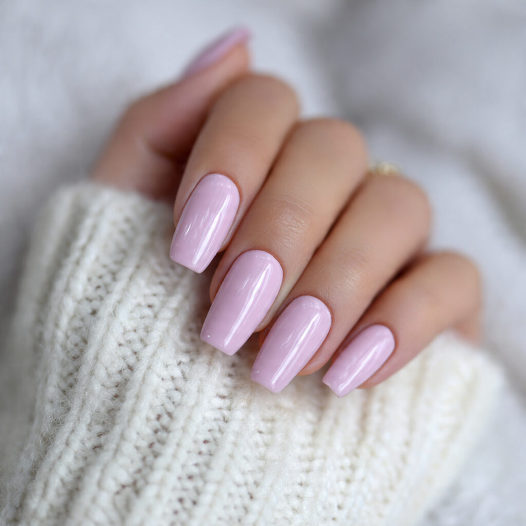 soft color coffin nails offer a calm