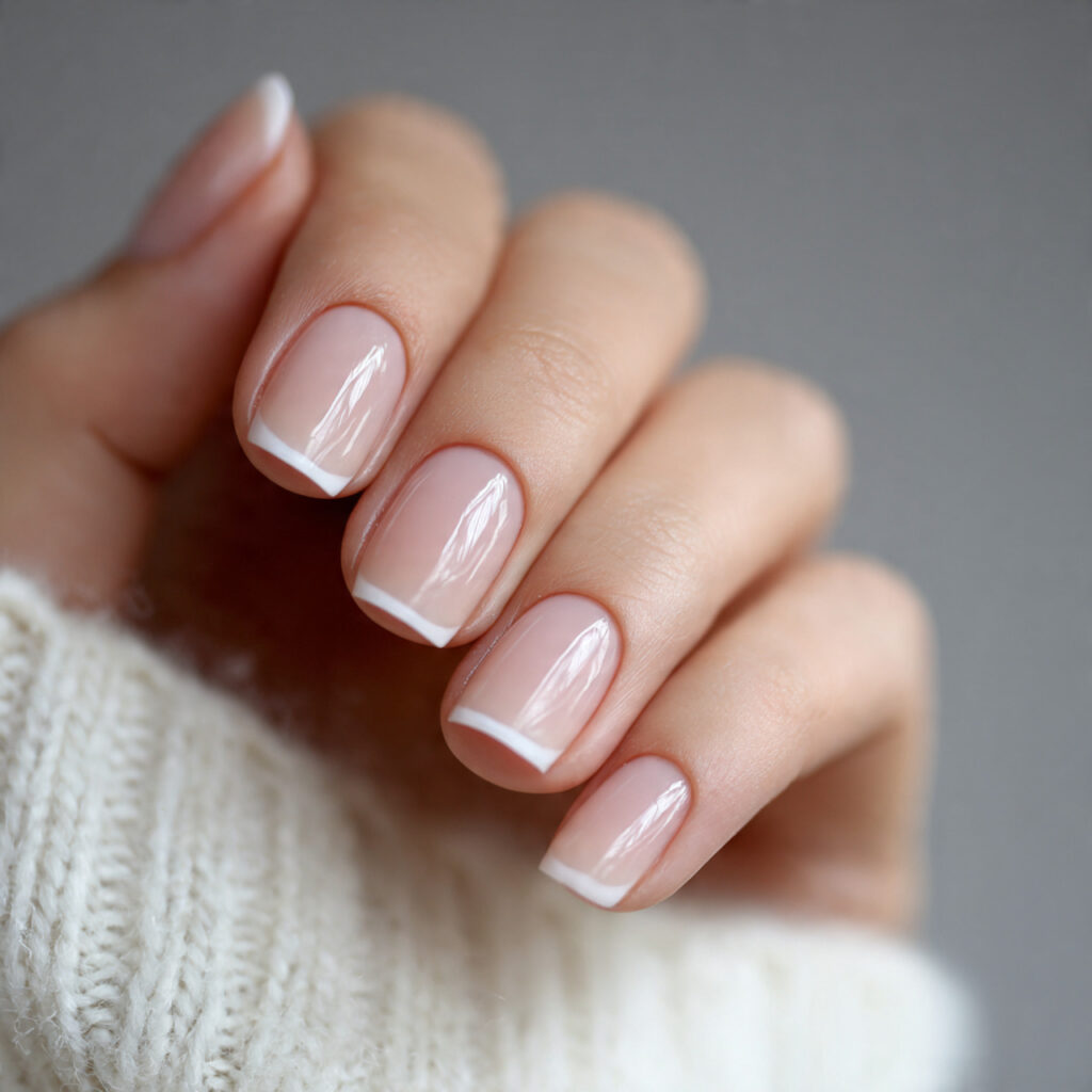 soft french tip reinvented nails look expensive
