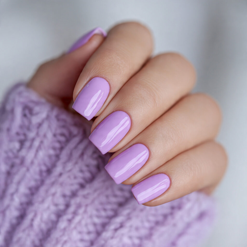 soft gloss purple nails
