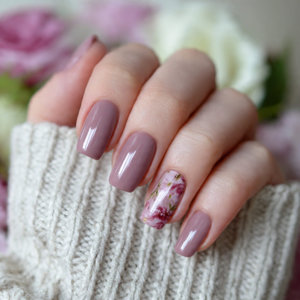 soft mauve everyday january nails
