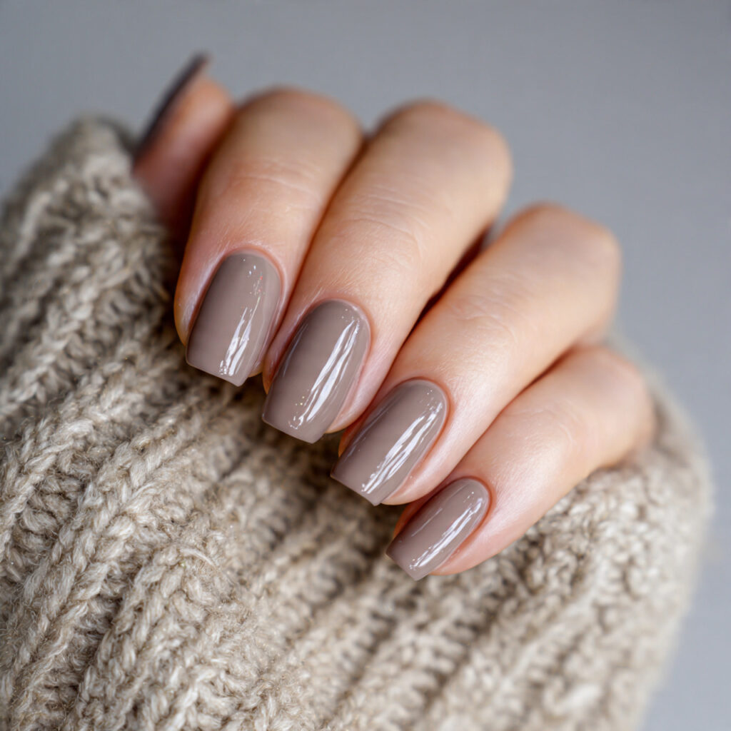 soft mushroom cozy february nails bring earthy