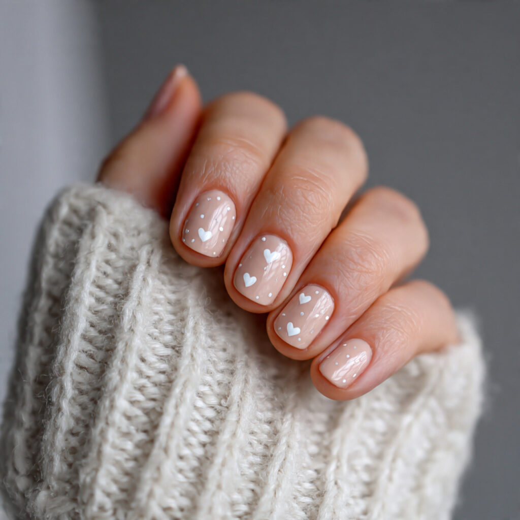 soft nails create a calm and romantic