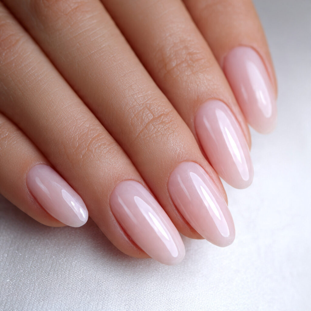 soft nails with a clean shape feel