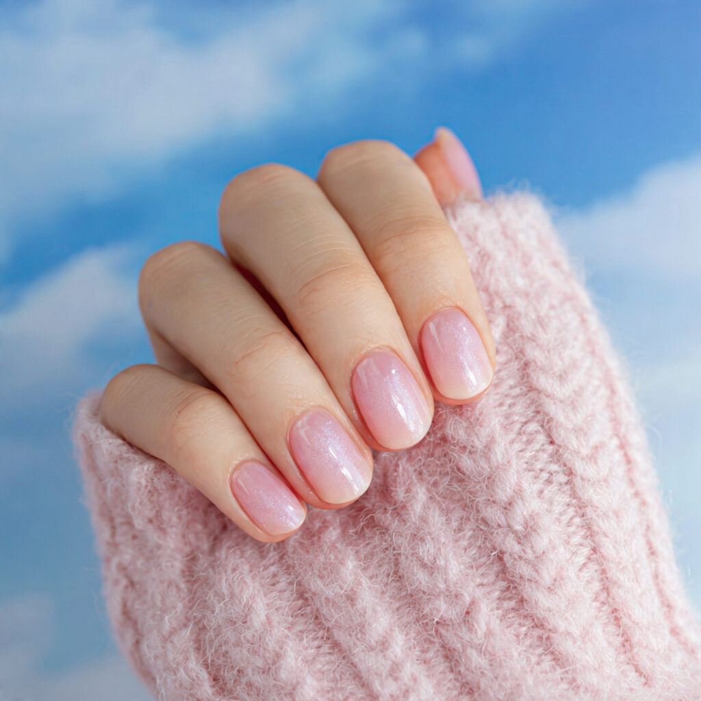 soft pink milk bath nails create a