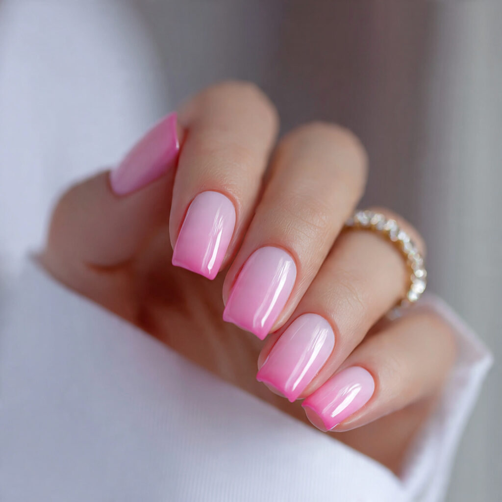 25 February Nails Feminine Ideas That Look Soft and Stylish 2 soft pink ombre nails