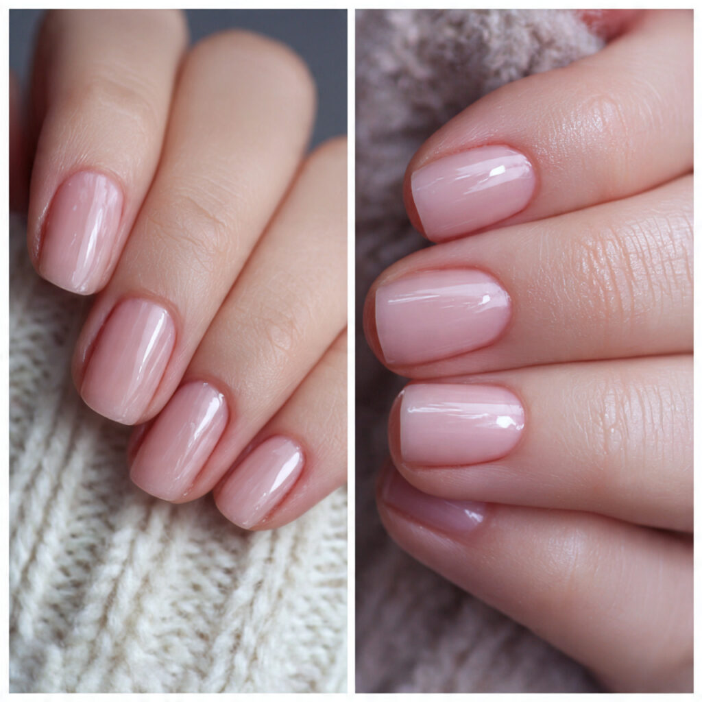 soft polish keeps nails looking natural and