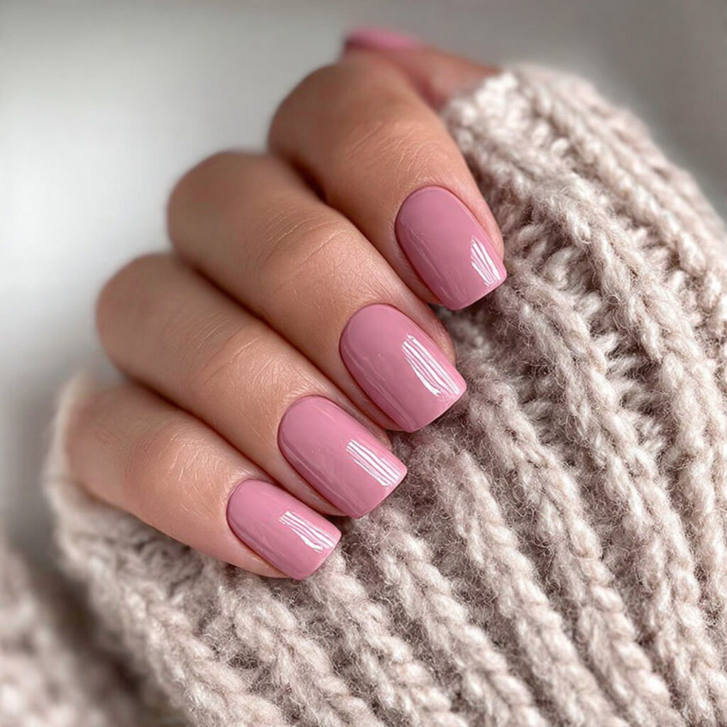 soft rose nails add warmth and romance