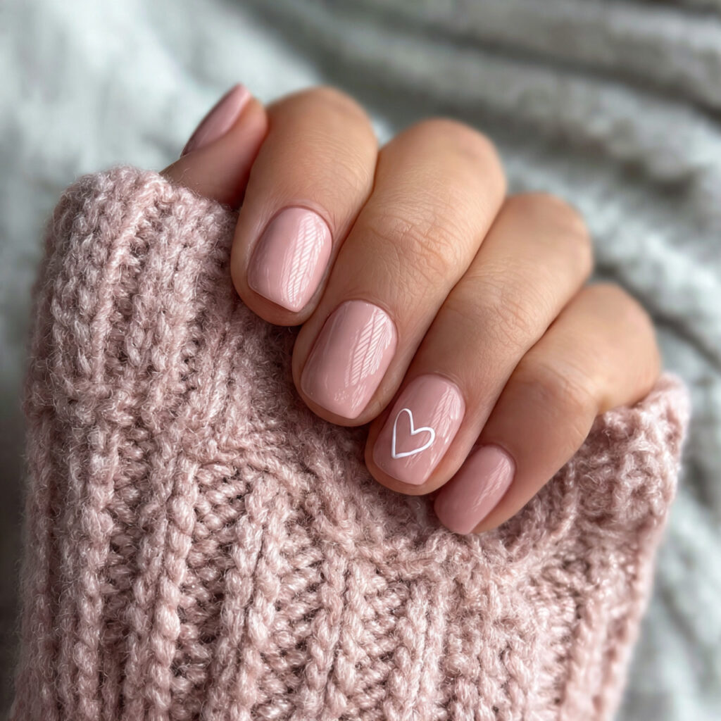 soft rose nails feel romantic and cozy