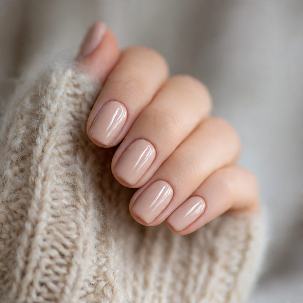 soft sand winter valentine nails bring warmth