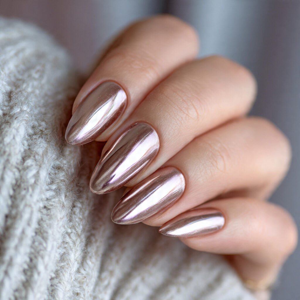 22 Luxury Nail Designs 2026 That Feel Timeless 14 subtle metallic luxury nails feel timeless because