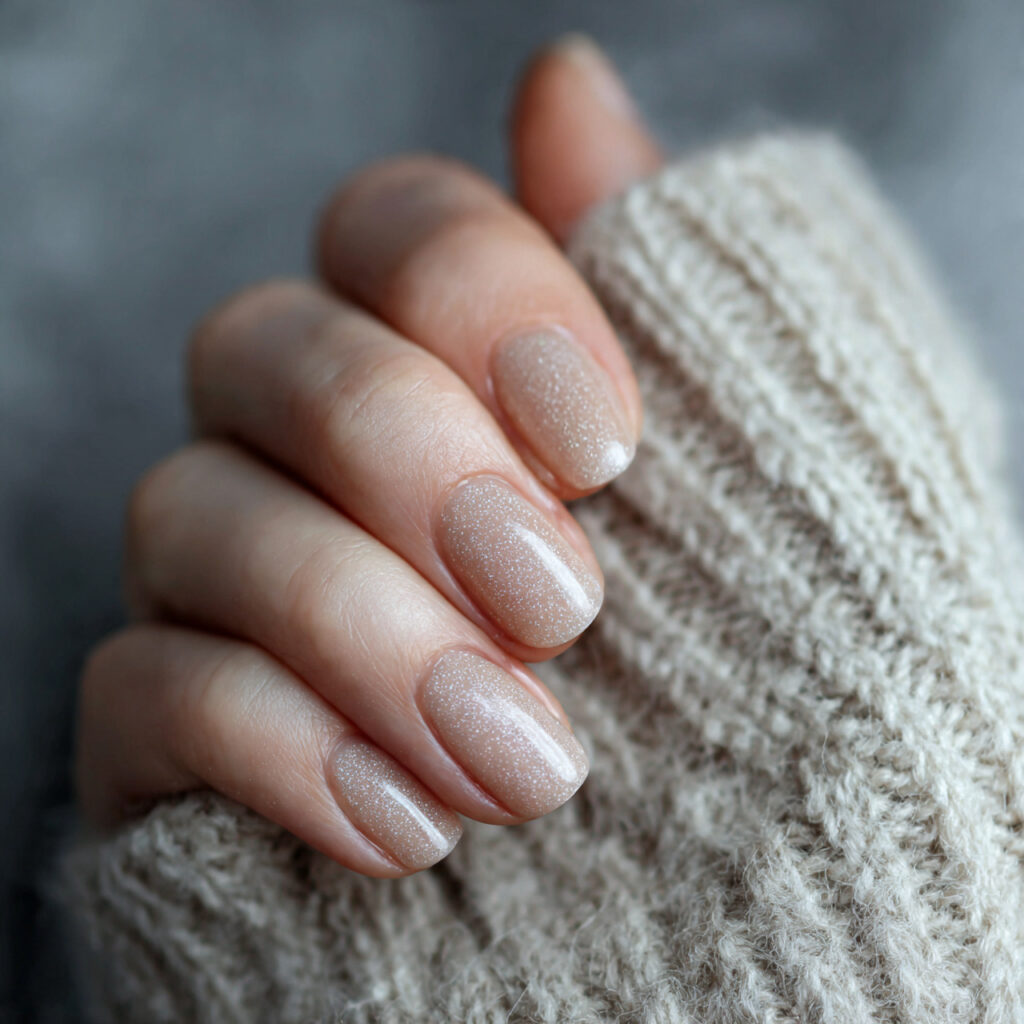 subtle texture minimal nails