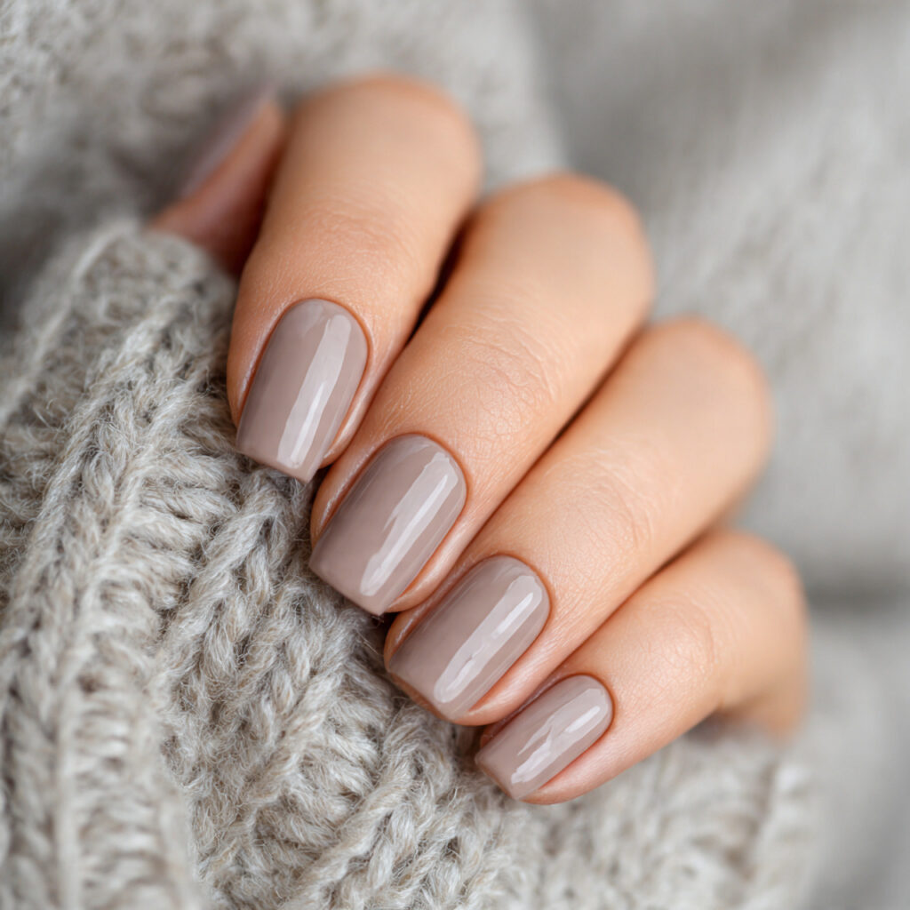 27 Work Friendly January Nails That Look Clean & Elegant 10 taupe nails 1