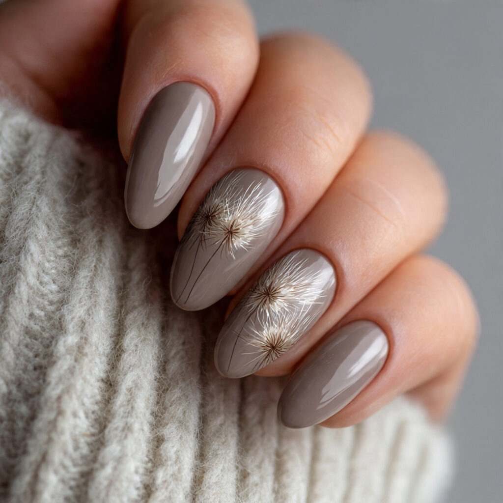 taupe nails pin style with the 16k