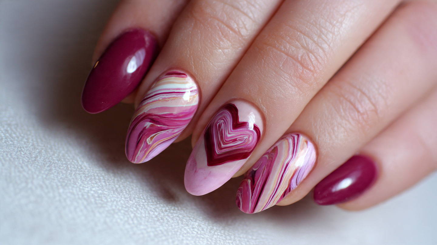 29 Valentine Nails Almond Simple Ideas That Feel Clean and Chic 7 Valentine Nails Almond Simple