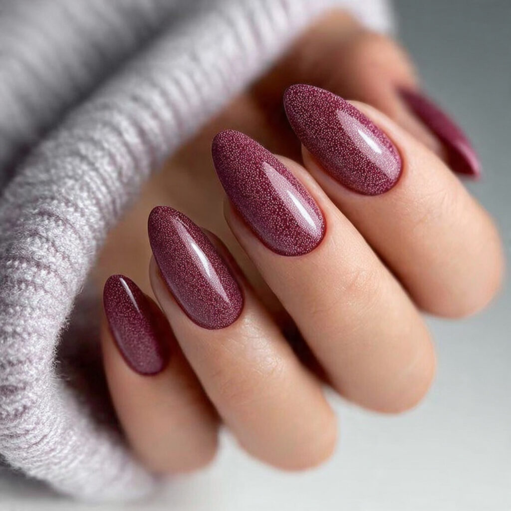 velvet texture nails are one of the