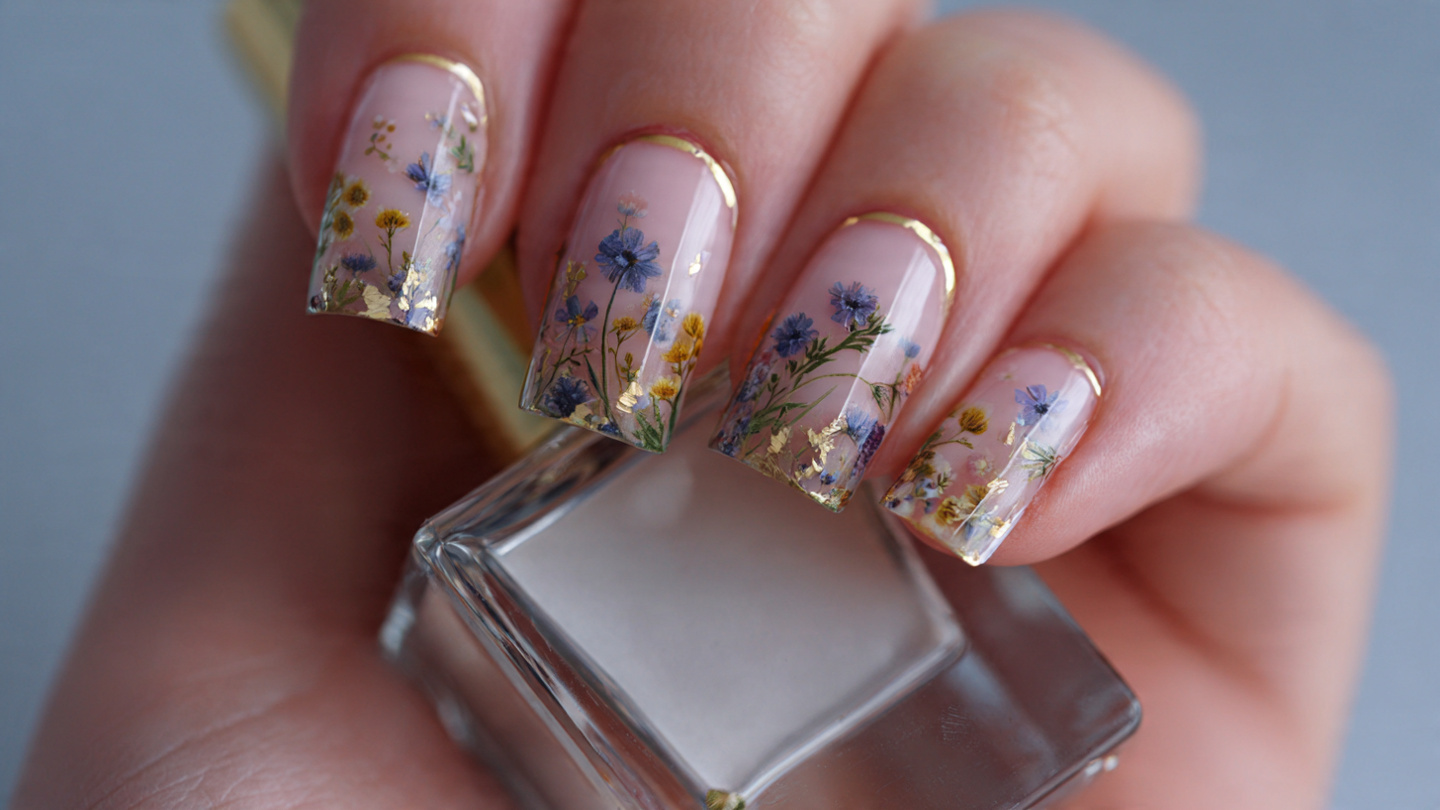 25 Wildflower Nail Ideas That Look Soft, Floral, and Trendy 4 Wildflower Nail Ideas