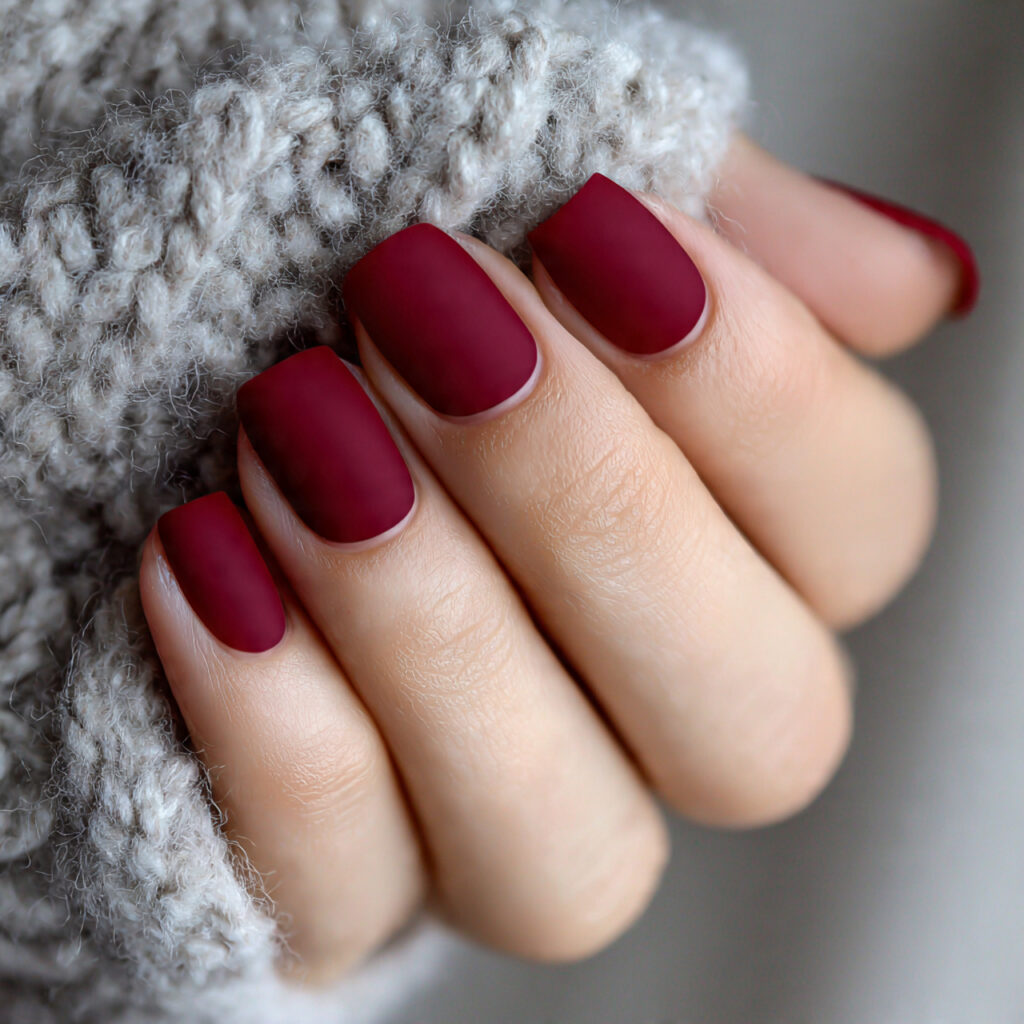 26 Red Valentine Nails Perfect for Short & Classy Designs 11 wine red valentine nails feel warm and