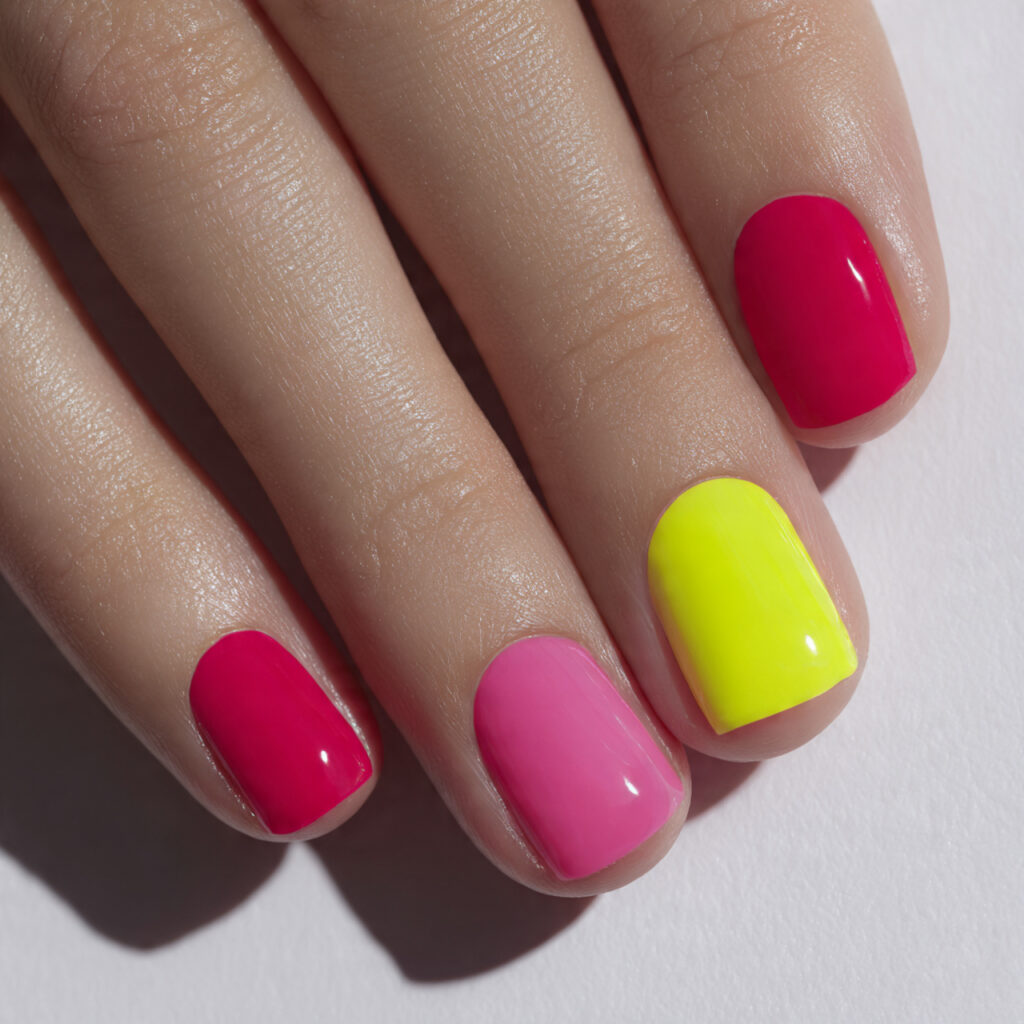 23 Neon Summer Nail Designs That Pop Bright & Bold Don't Miss These Trends 12 Neon Color Block