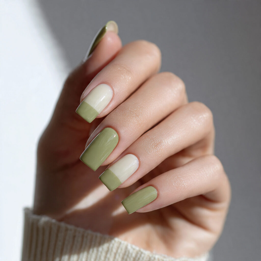 Two-Tone Sage and Cream