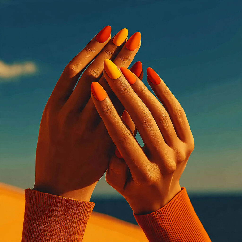 28 Sunset Ombre Nail Ideas That Blend Colors Beautifully Try This Look Today 25 The Sponge Method Step by Step