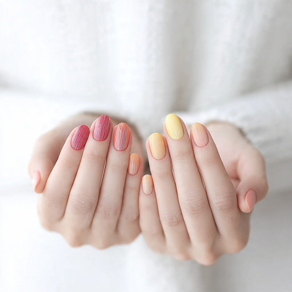 28 Sunset Ombre Nail Ideas That Blend Colors Beautifully Try This Look Today 27 Managing Skin Cleanup With Ombres