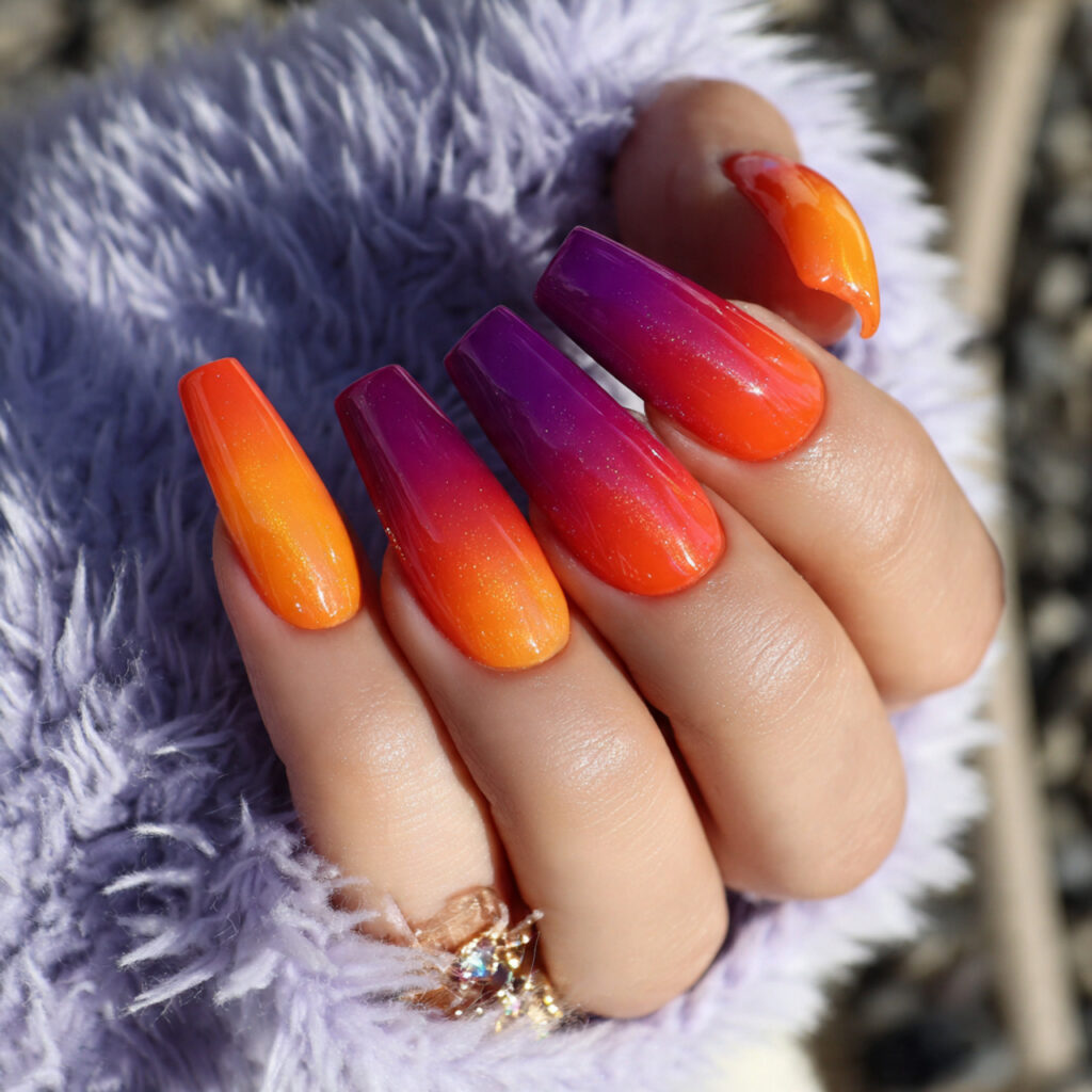 28 Sunset Ombre Nail Ideas That Blend Colors Beautifully Try This Look Today 28 Making Your Sunset Ombre Last