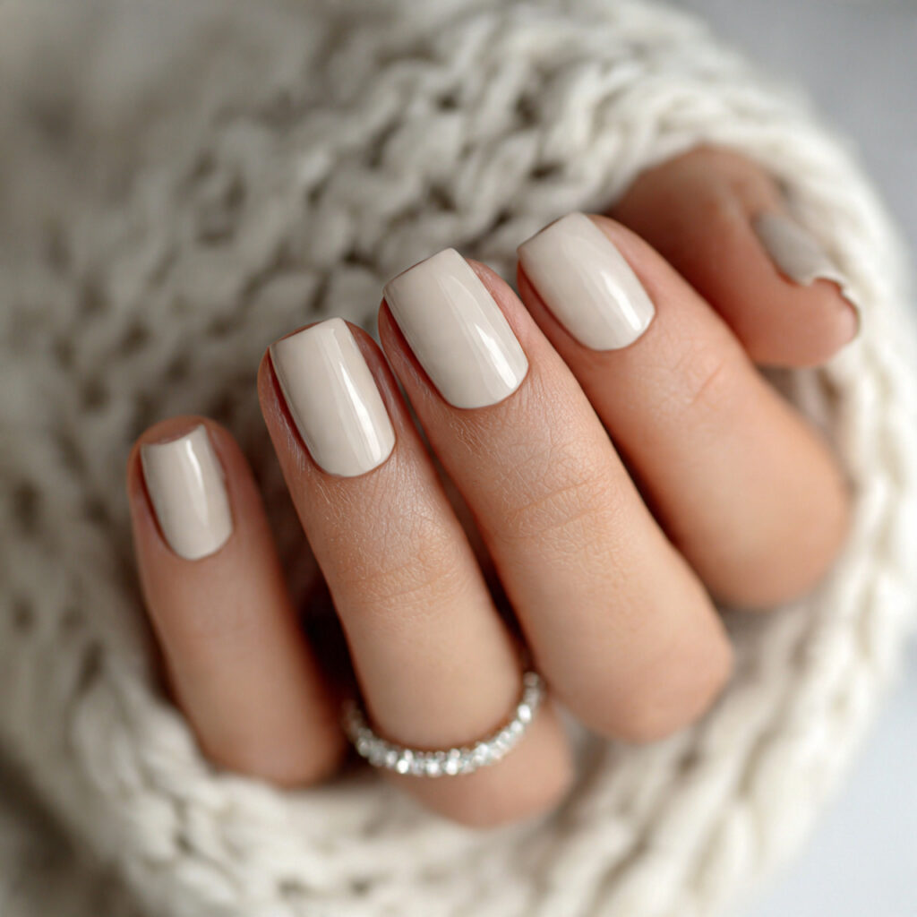 21 Quiet Luxury Nail Ideas That Look Minimal, Expensive, and Timeless 20 a classic beige manicure with a matte