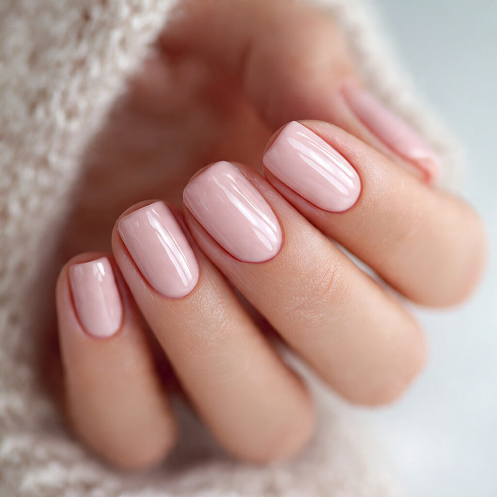 21 Quiet Luxury Nail Ideas That Look Minimal, Expensive, and Timeless 15 a short square shaped manicure in a soft