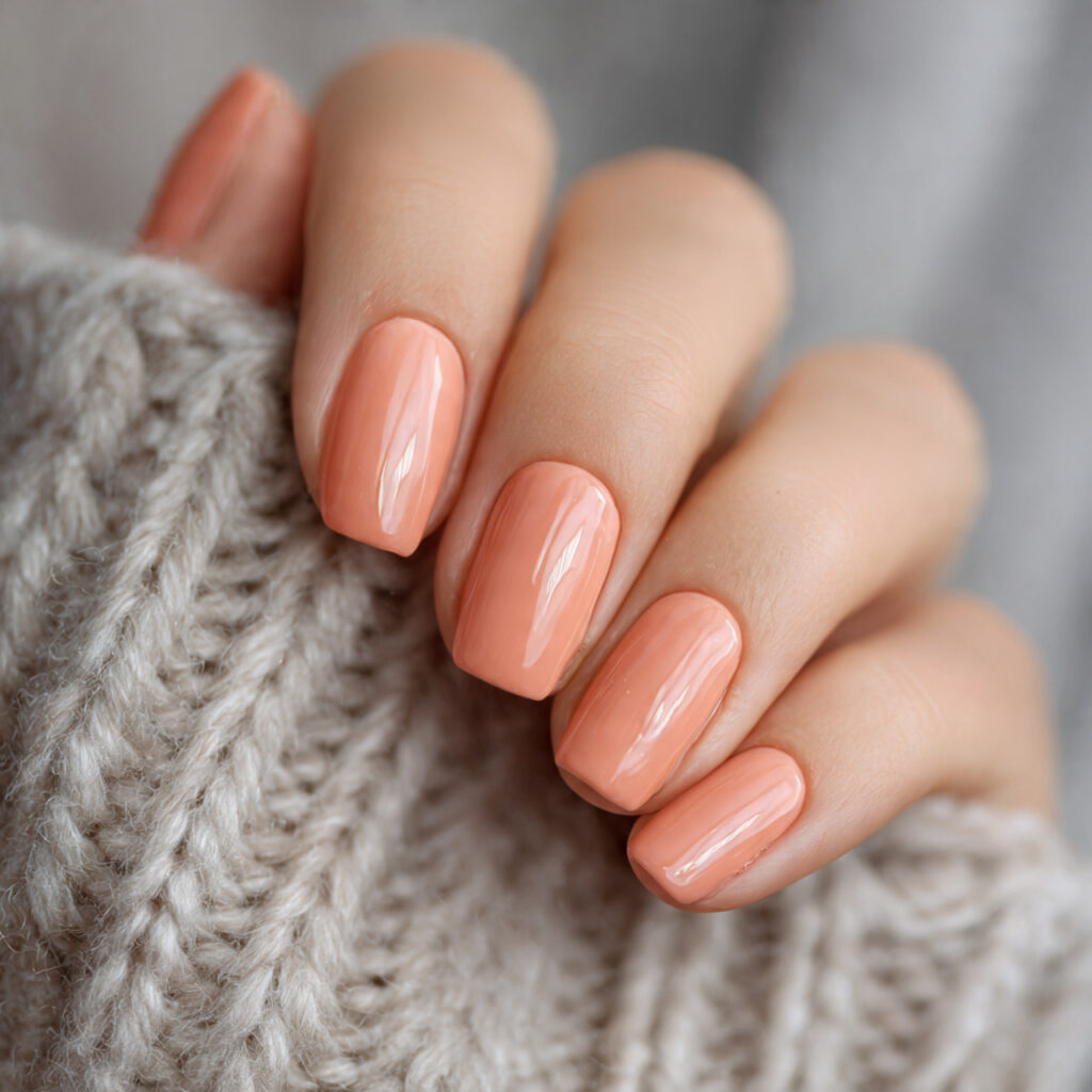 a warm uplifting nail image centered on