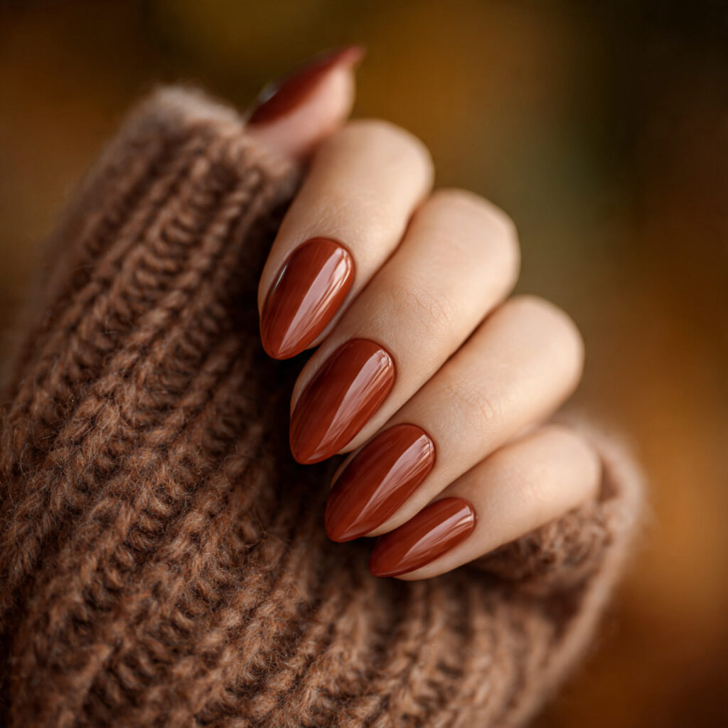 28 Sunset Ombre Nail Ideas That Blend Colors Beautifully Try This Look Today 7 Terracotta to Amber