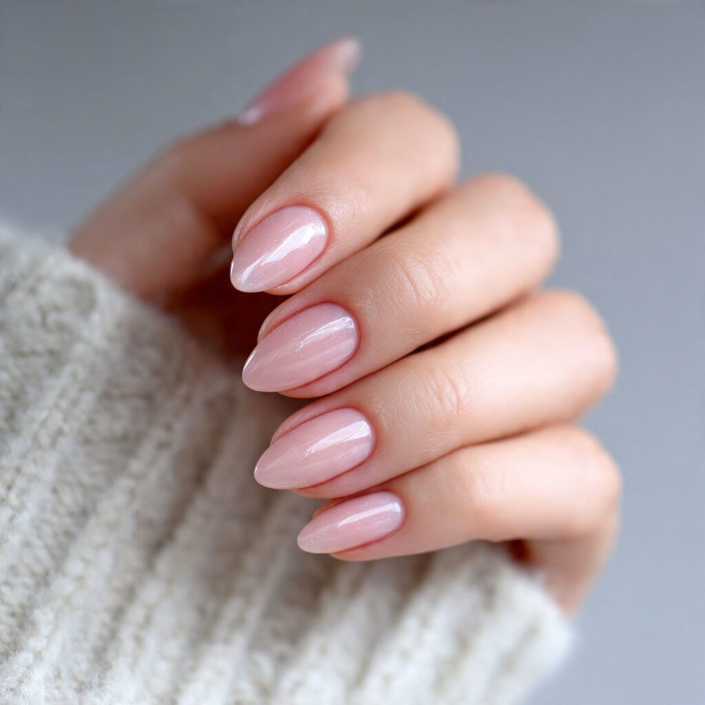 23 Natural Looking Nail Designs That Feel Soft, Clean & Timeless 23 almond shaped nails with sheer pink or clear