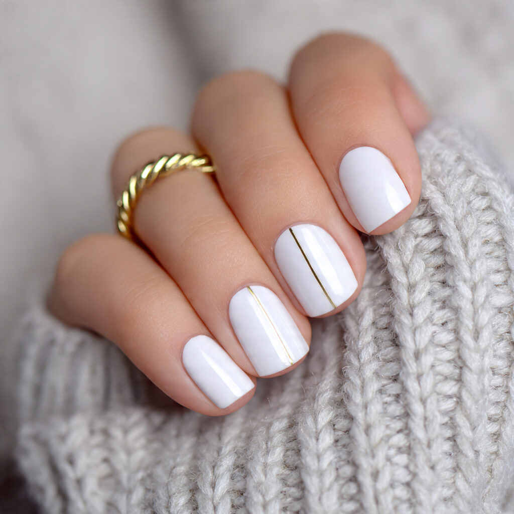 an elegant at home manicure with a clean