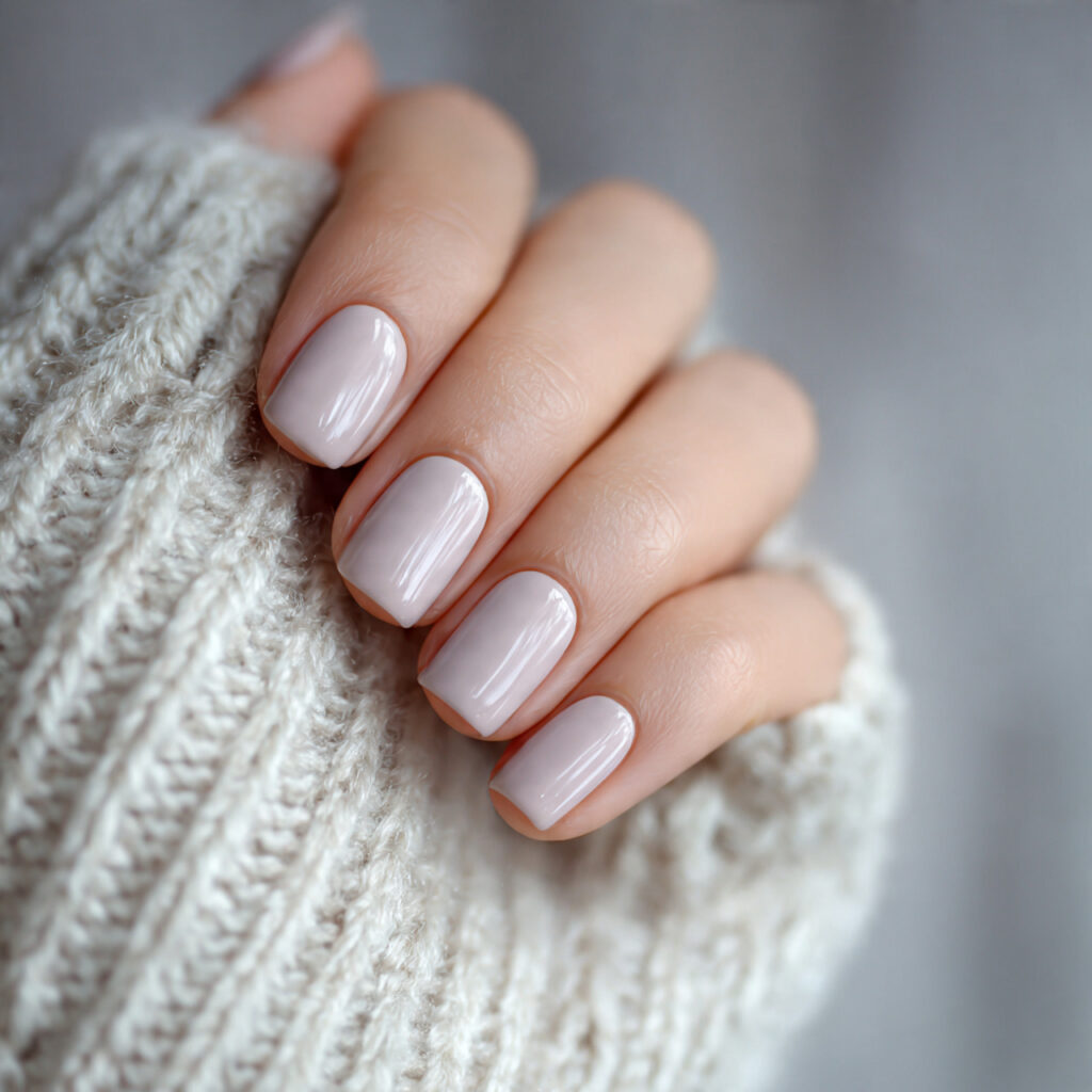 29 Soft Early Spring Nail Ideas That Feel Fresh, Light & Wearable 28 Soft Gray with Blush Undertones