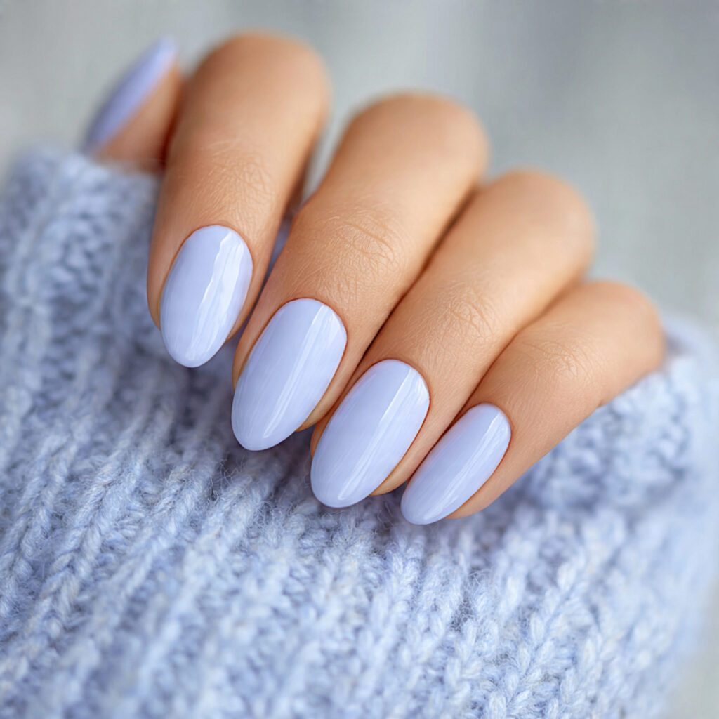 29 Soft Early Spring Nail Ideas That Feel Fresh, Light & Wearable 13 Pale Periwinkle