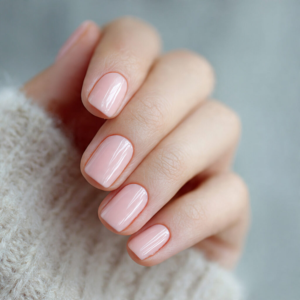 29 Soft Early Spring Nail Ideas That Feel Fresh, Light & Wearable 2 Barely-There Blush