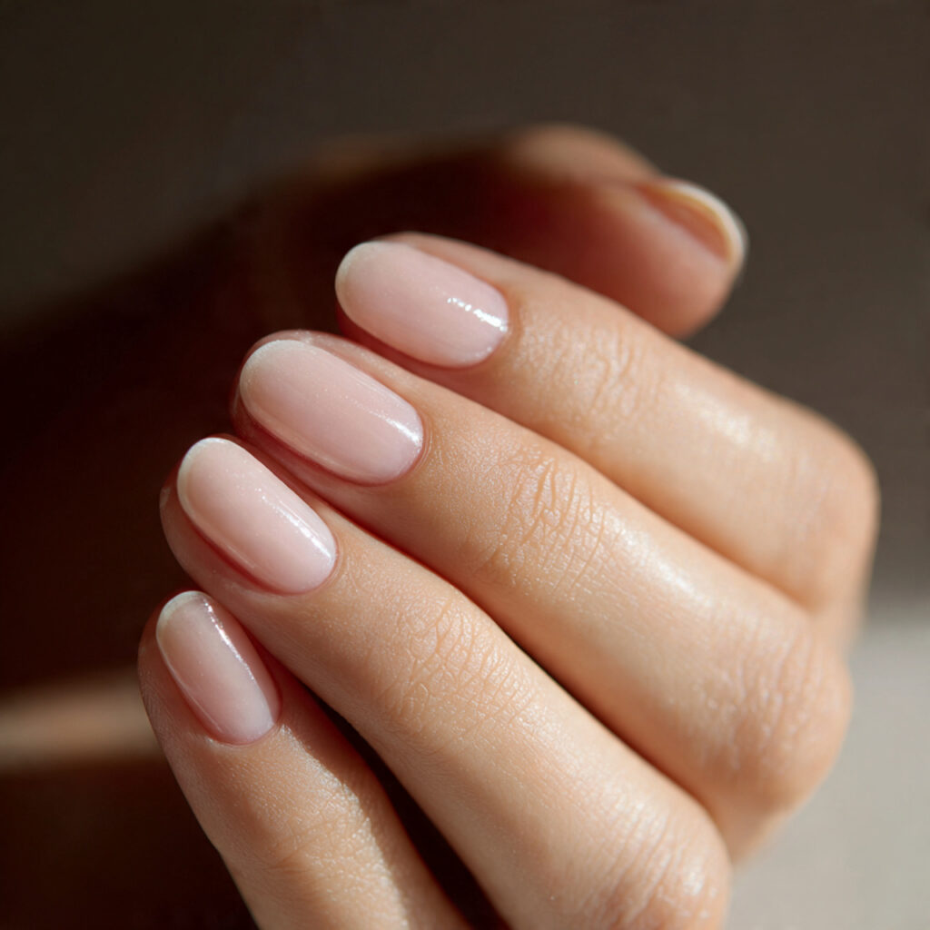 23 Natural Nail Trends 2026 That Feel Soft, Minimal, and Timeless 20 close up of short rounded natural nails no