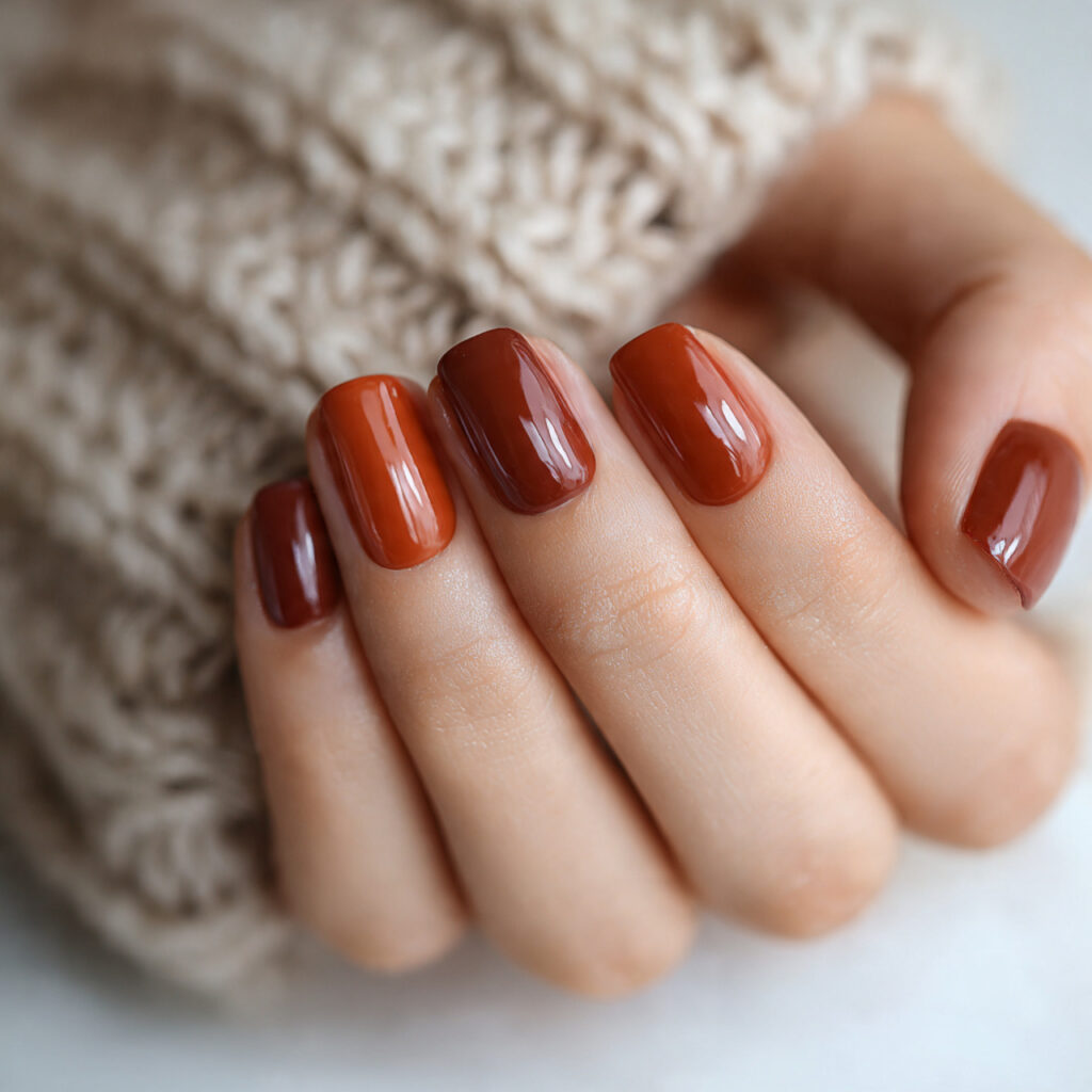 27 Short Nail Trends 2026 That Are Clean, Modern, and Stylish 11 close up photo of short nails painted in 5