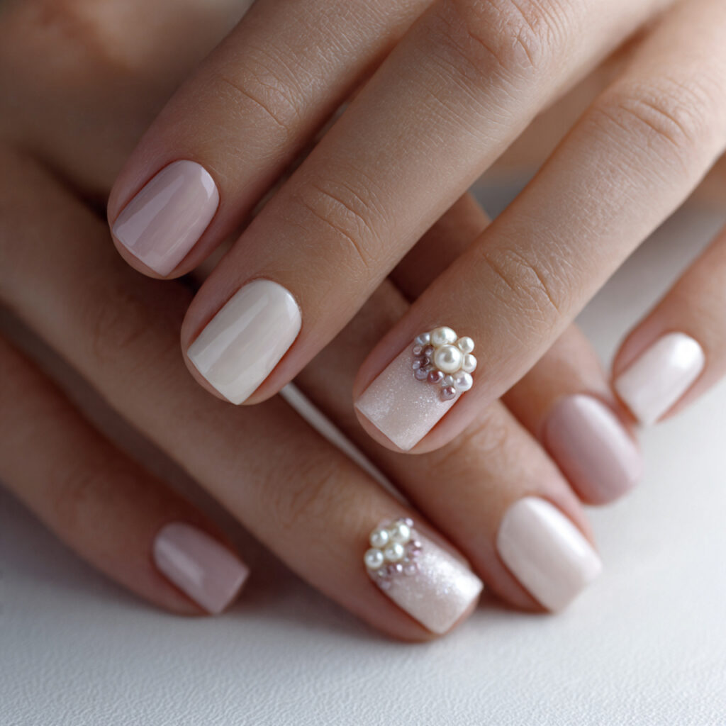 27 Short Nail Trends 2026 That Are Clean, Modern, and Stylish 16 close up photo of short nails with small