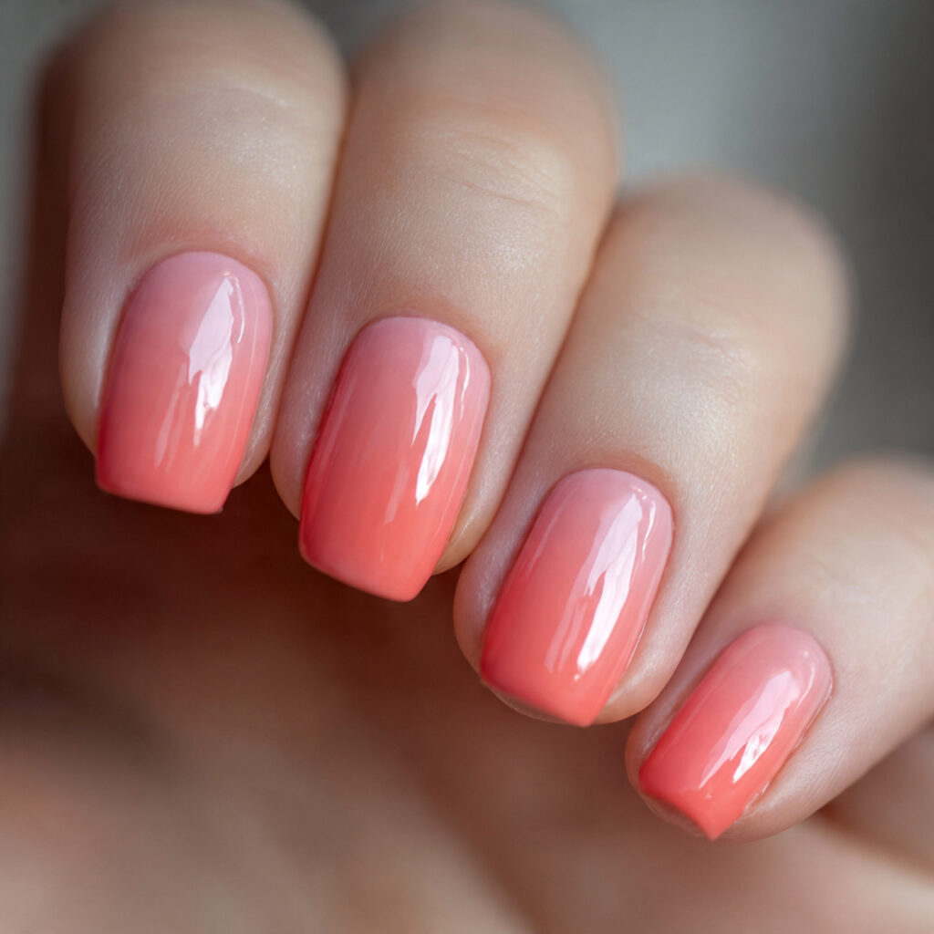 Coral to Pale Pink