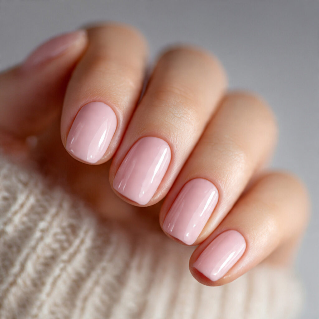 21 Simple Classy Nails 2026 That Look Clean and Elegant 5 delicate pale ballet pink nails soft and