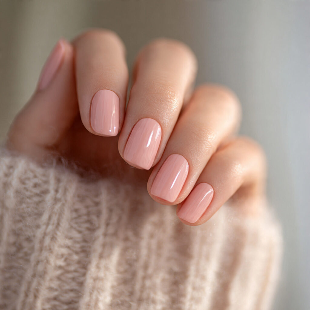 29 Soft Early Spring Nail Ideas That Feel Fresh, Light & Wearable 29 Pale Peach Pink